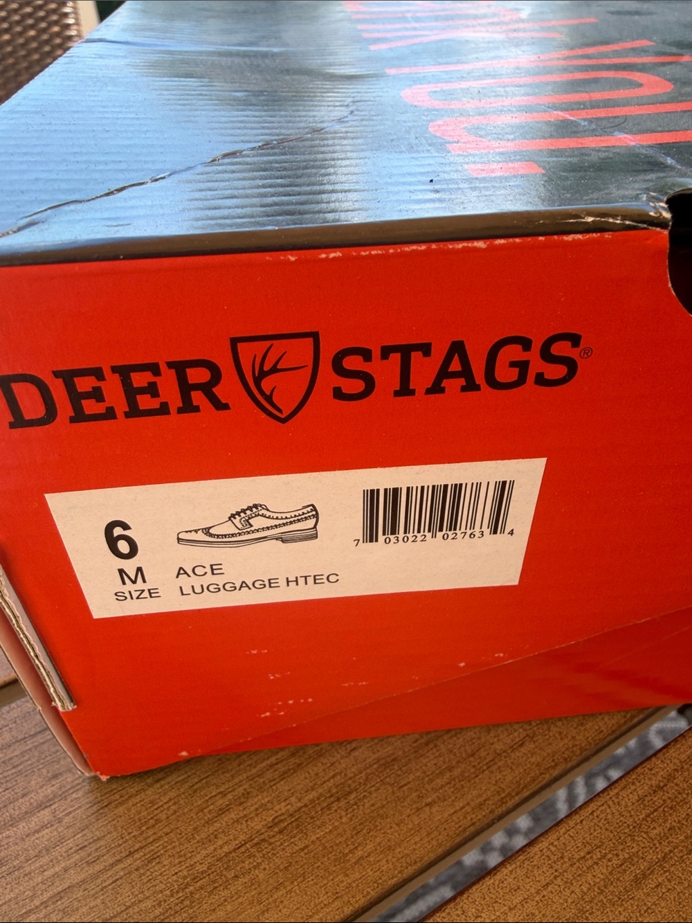 Deer Stags Men’s size 6 cognac brown shoes with rubber sole